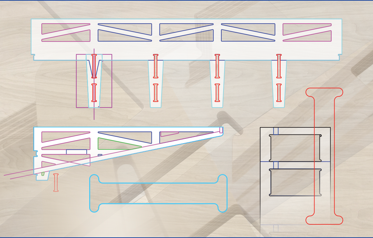 CNC plywood Platform bed – chrlie