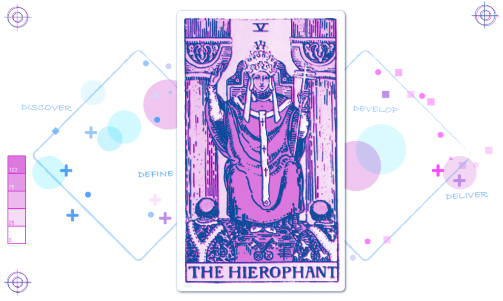 Tarot card for the Hierophant