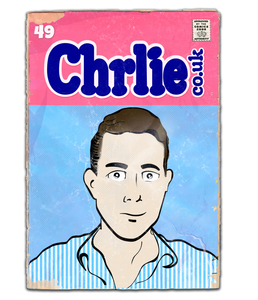 Self portrait in the style of a vintage Archie comic book cover