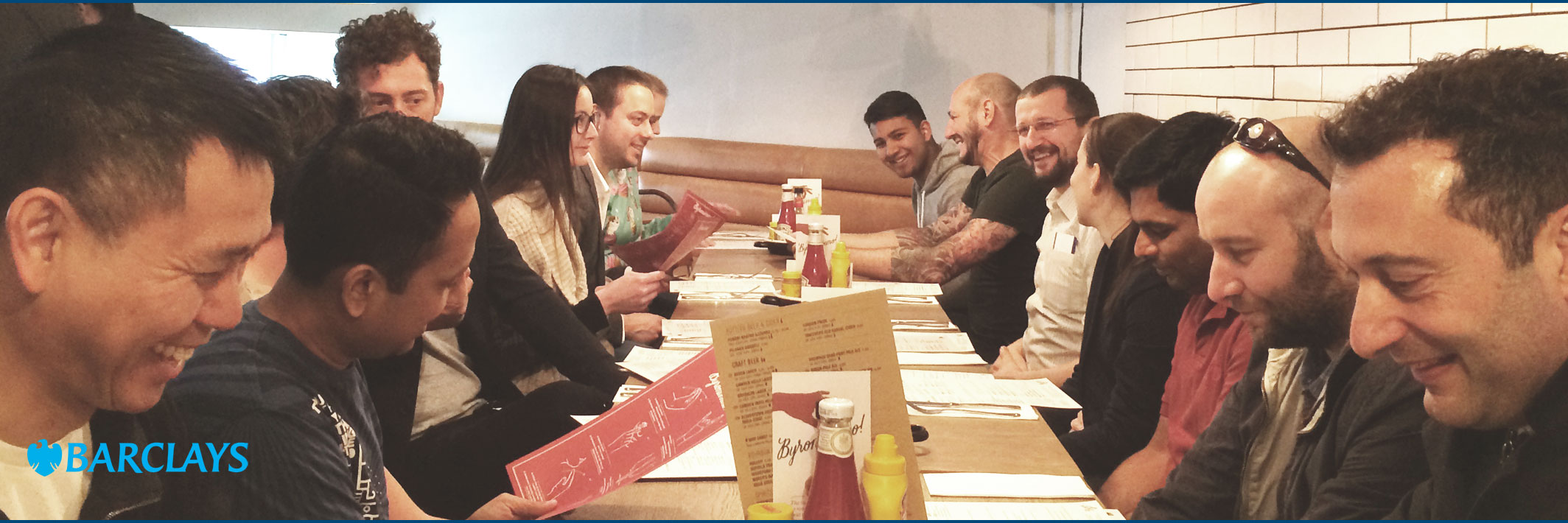 The design team having lunch together on Friday