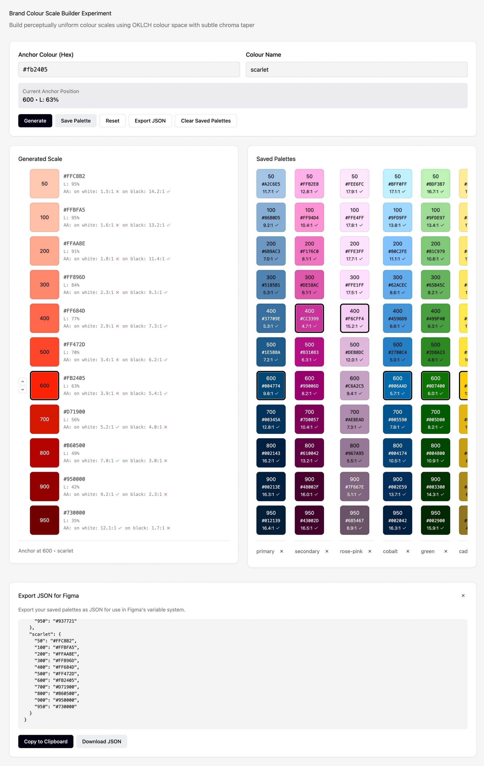 Final design of app using Figma Make.